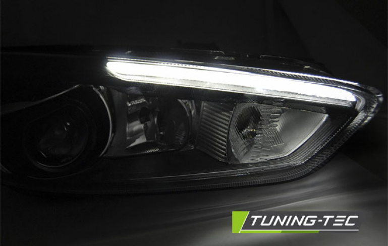 LED Tagfahrlicht Scheinwerfer für Ford Focus MK3 Facelift 14-18 schwarz